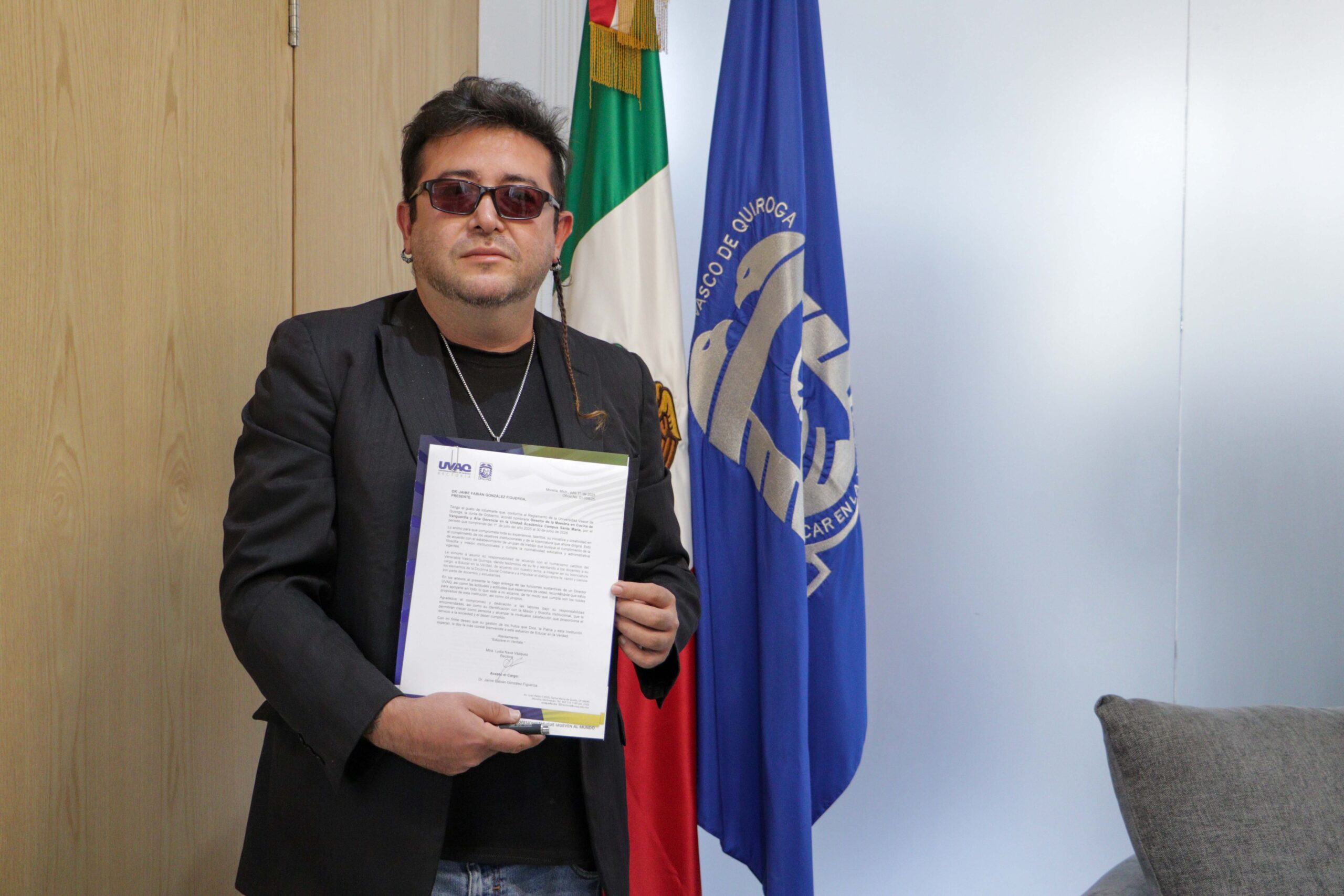 La UVAQ ratifica al Dr. Jaime Fabián como Director de la Maestría en Cocina de Vanguardia y Alta Gerencia