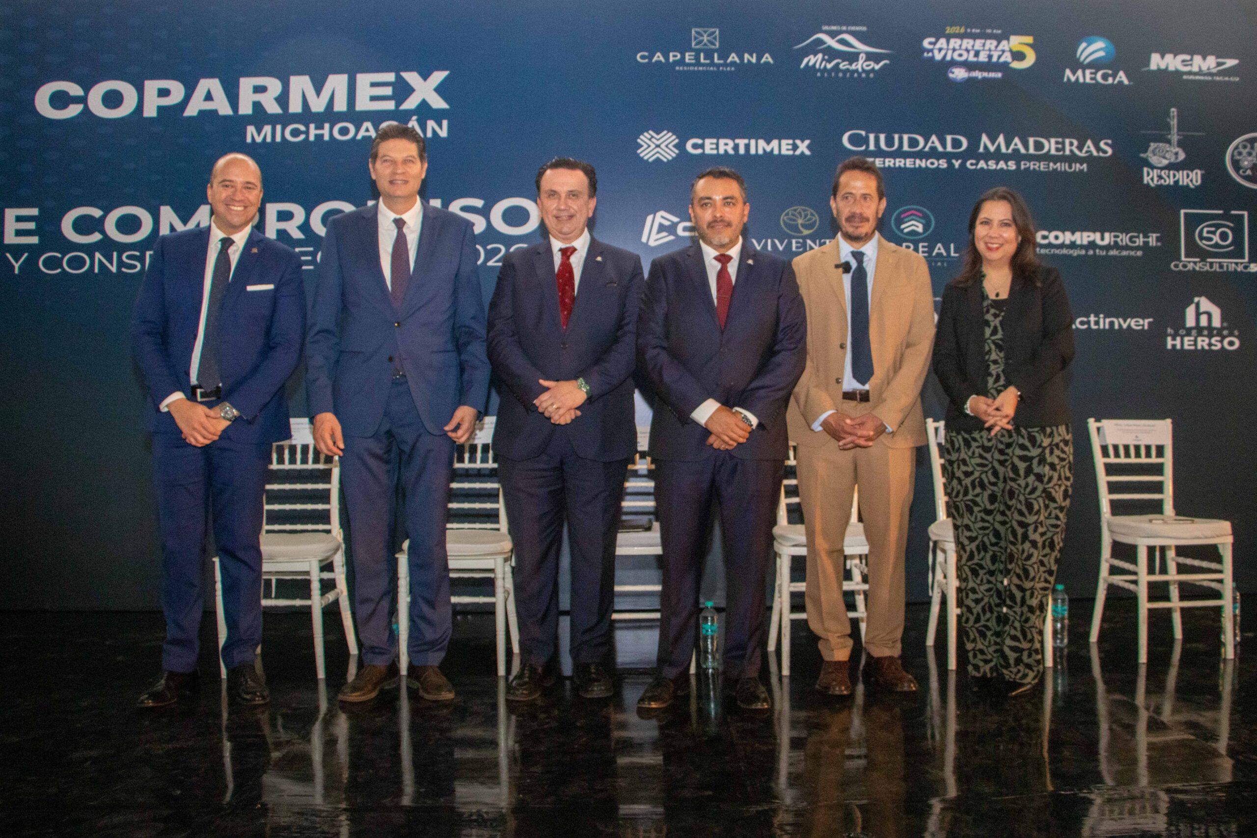 Directivos de la UVAQ asisten a la toma de protesta del nuevo Consejo de COPARMEX Michoacán